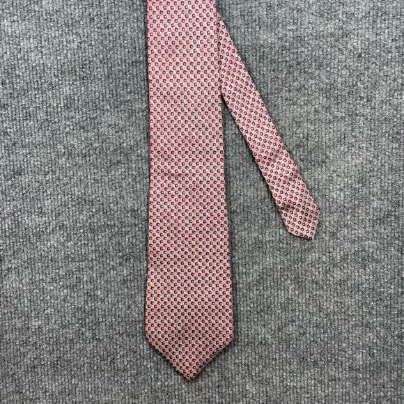 Christian Dior Tie 3.5" X 57 1\4" Purple Geometric All Silk USA Made Designer - Picture 1 of 8